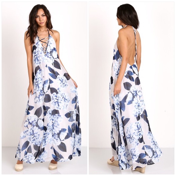 Show Me Your MuMu Dresses & Skirts - Show Me Your Mumu Logan Lace Up Floral Maxi Dress